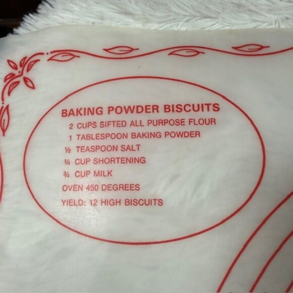 Vintage 1965 Tupperware Baking Recipe Mat + Refillable Plastic Roller - Picture 2 of 12